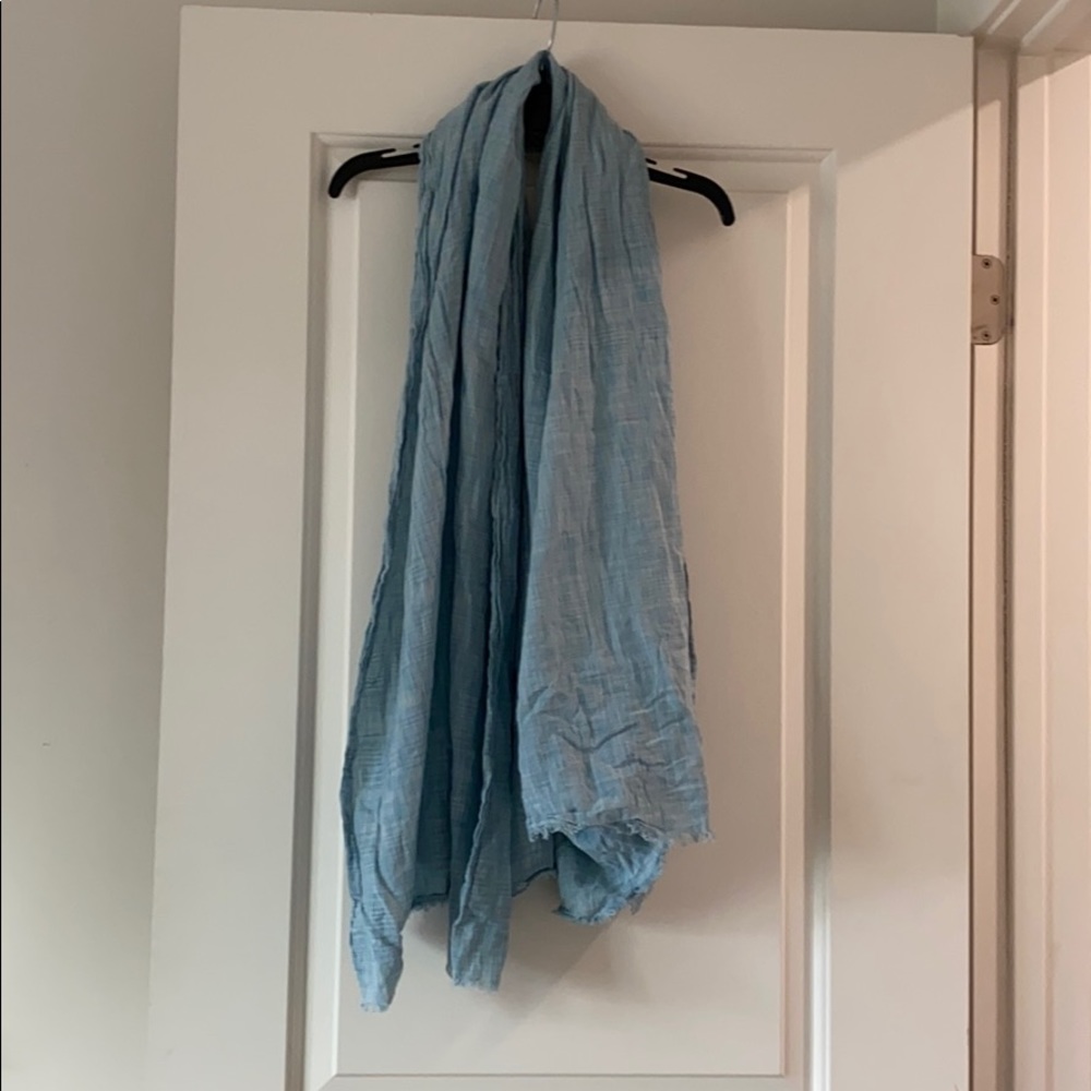 blue cotton scarf